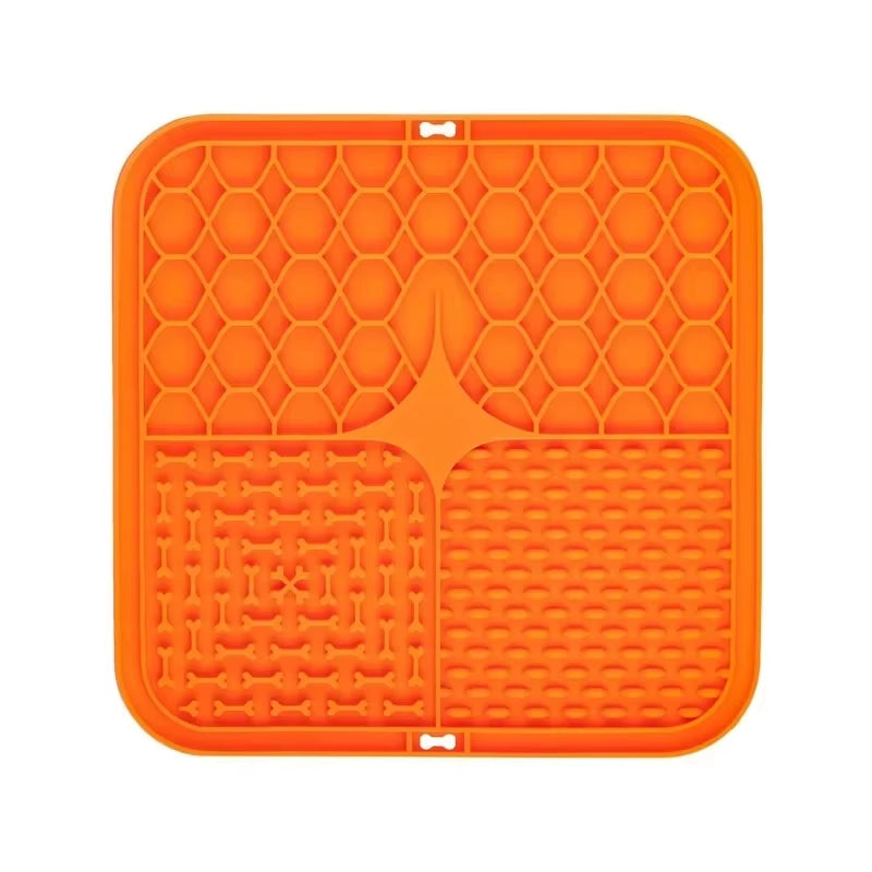 Pet Lick Silicone Mat for Dogs Pet Slow Food Plate Dog Bathing Distraction Silicone Dog Sucker Food Training Dog Feeder Supplies