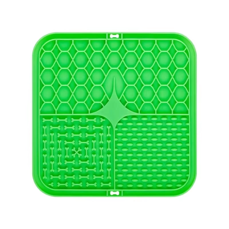 Pet Lick Silicone Mat for Dogs Pet Slow Food Plate Dog Bathing Distraction Silicone Dog Sucker Food Training Dog Feeder Supplies