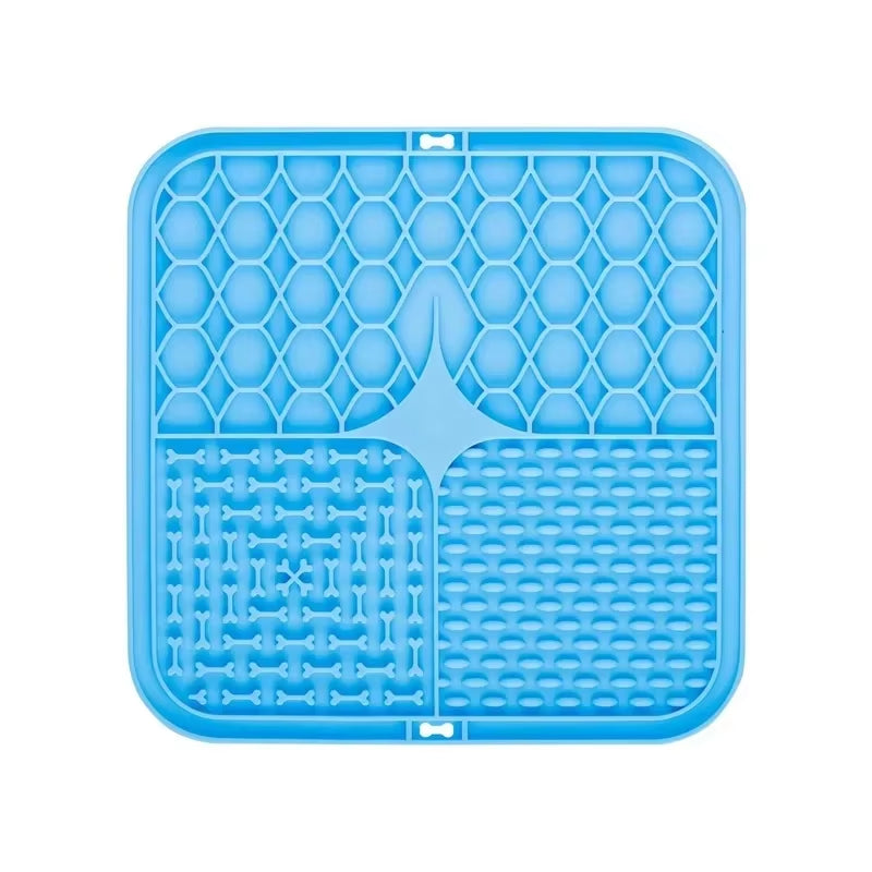 Pet Lick Silicone Mat for Dogs Pet Slow Food Plate Dog Bathing Distraction Silicone Dog Sucker Food Training Dog Feeder Supplies