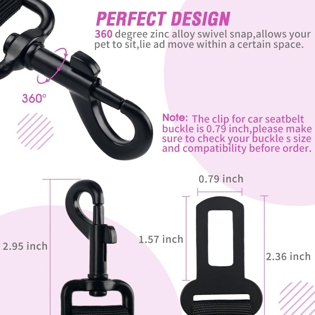 3-in-1 Dog Car Safety Travel Kit – Retractable Seat Belt & Foldable Water Bowl | UK Law Compliant