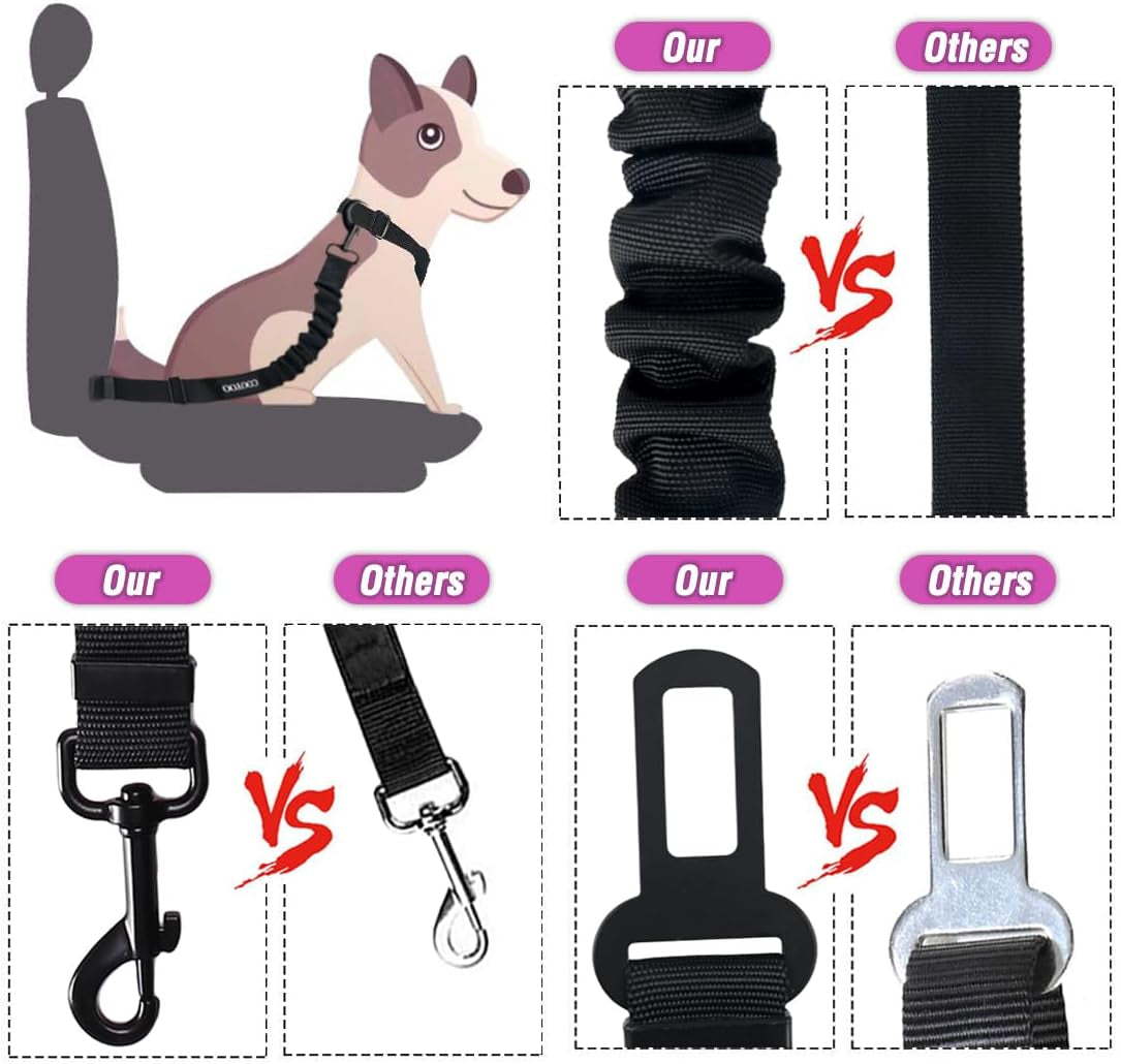 3-in-1 Dog Car Safety Travel Kit – Retractable Seat Belt & Foldable Water Bowl | UK Law Compliant