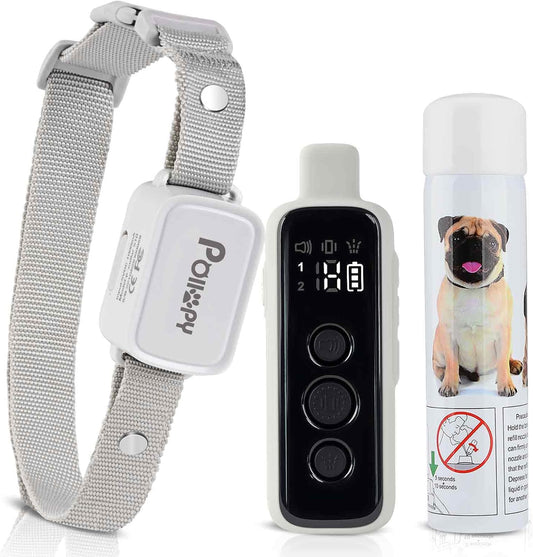 Citronella Dog Collar with Remote, Safer 3 Modes Spray/Vibration/Beep Dog Training Collar, Humane No Shock Citronella Bark Collar, Rechargeable 1000Ft Range Spray Dog Collar -Only Works with Remote